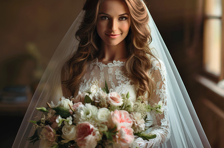 Caucasian woman in a wedding dress w, a Person Photo by Perpis