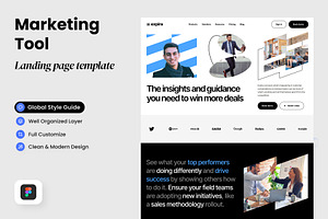 Marketing Tool Landing Page Template