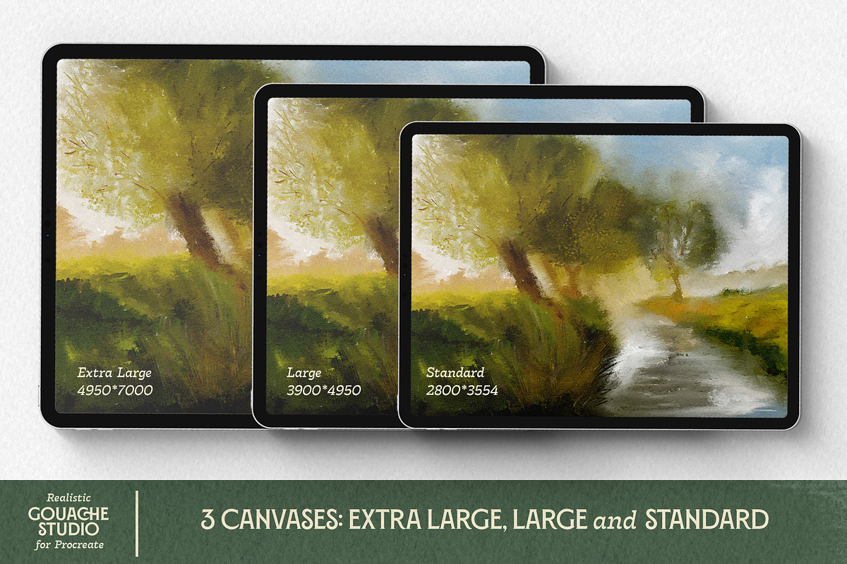 VVDS Realistic Gouache Studio, a Brush Add-On by Vintage Voyage Supply (Photo 7 of 10)