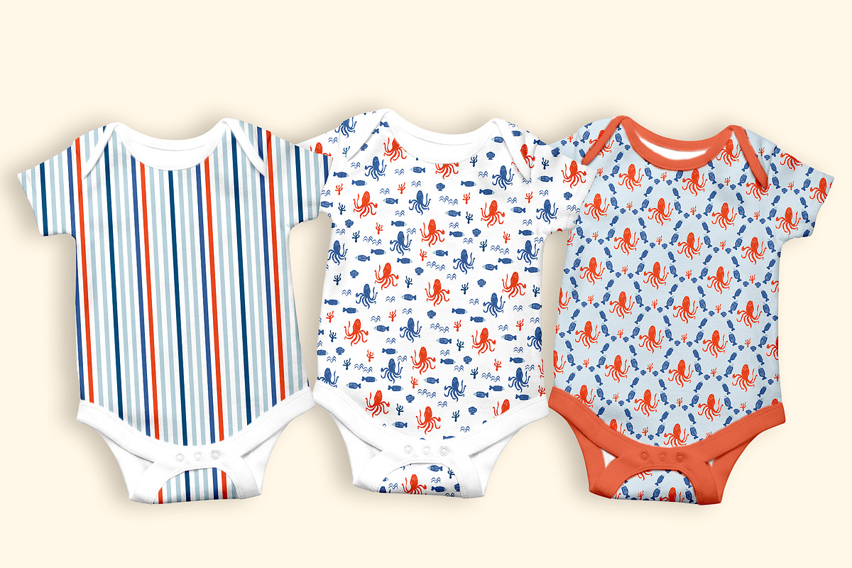 Scandinavian Kids Seamless Patterns, a Pattern Graphic by Oksana Dovhopol Art (Photo 12 of 15)