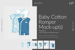 Baby Cotton Romper Mock-ups