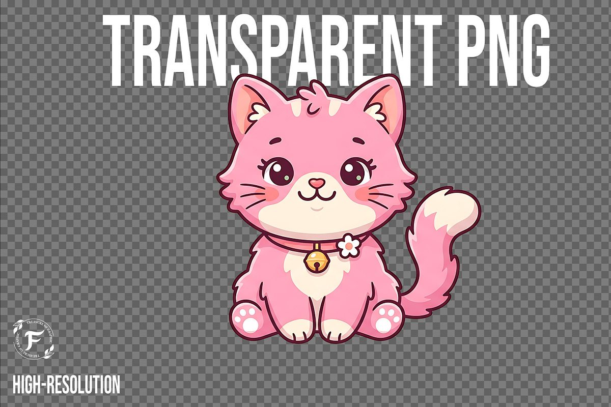 Cute Cat Clipart, an Animal Illustration by Forhadx5 (Photo 2 of 8)