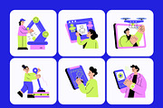 Machine Illustration Art Set, a Technology Illustration by Brickclay (Thumbnail 9 of 9)