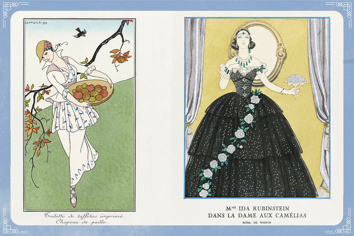 Vintage 1920s Fashion Posters Bundle, a Person Illustration by Golden Vision Studio (Photo 4 of 10)