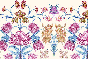Modern Vintage floral pattern