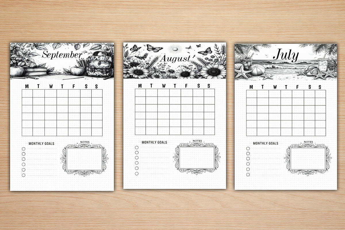 Printable Calendar A4, a Stationery Template by Print Haven (Photo 3 of 6)