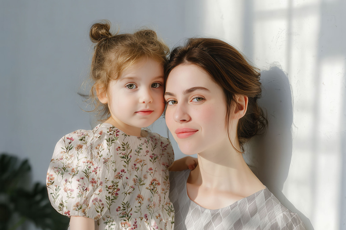 Mom & Child Dress Mockup (PSD), a Shirt Mockup by 1001 mockups (Photo 10 of 14)