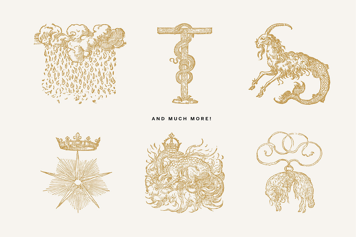 Procreate Occult Emblems Stamps, a Brush Add-On by Century Library (Photo 3 of 10)