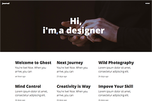 Journal - Blog Ghost Theme