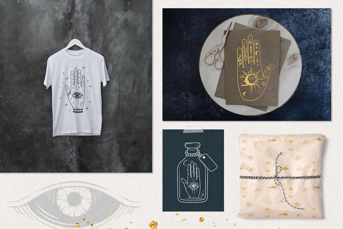 Palmistry & Astrology Reading Set, an Illustration by KirillsWorkshop (Photo 3 of 7)