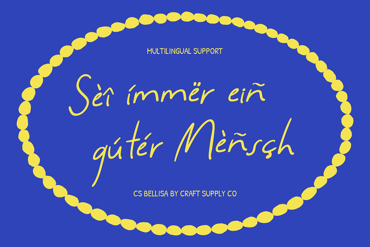 CS Bellisa–Friendly Handwritten Font, a Handwritten Font by Craft Supply Co. (Photo 5 of 8)