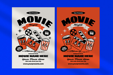 Movie Night Flyer, a Flyer Template by lilyshop