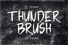 Thunder Brush - Brush Font