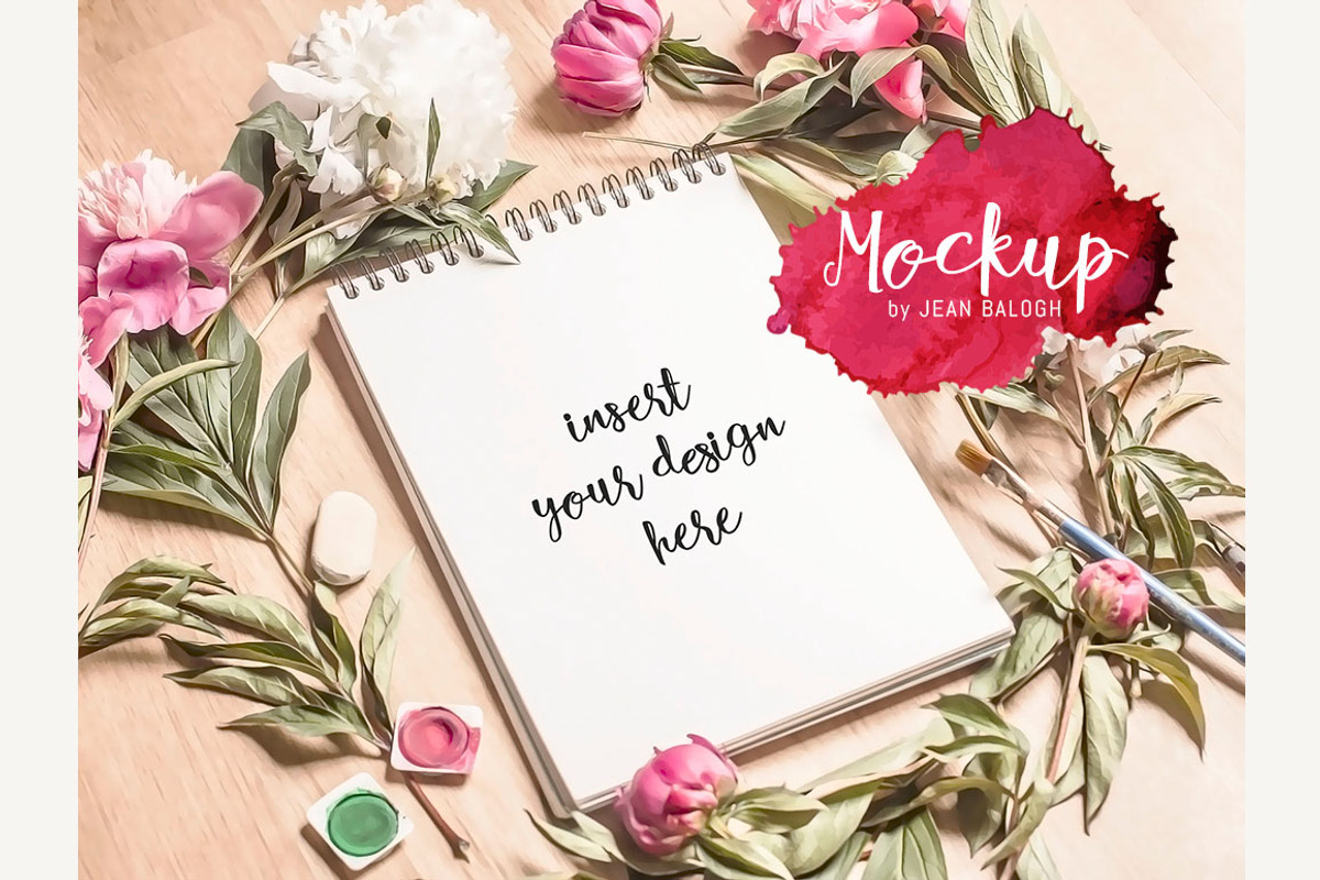 Beautiful Mockup With Sketchbook, a Presentation Template by Jean Balogh