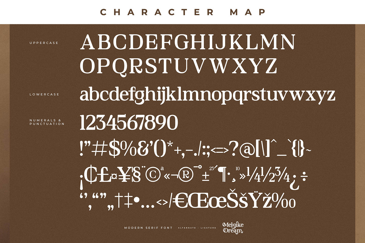 Melgike Dream Modern Serif Font, a Serif Font by Letterena Studios (Photo 13 of 15)
