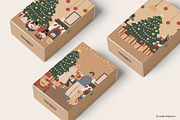 Merry Christmas clipart, a Seasonal Illustration by LyubovZaytseva (Thumbnail 16 of 18)