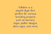 Kifeston - Kids Font, a Sans Serif Font by Iqsiart Studio (Thumbnail 5 of 8)