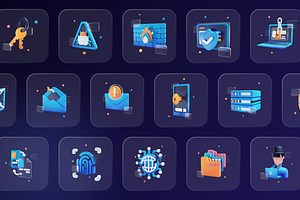 Cyberly - Cyber Security 3D Icon Set