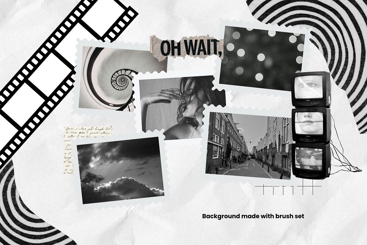 Collage Brushes - Procreate, a Brush Add-On by Wicked Creative (Photo 11 of 13)