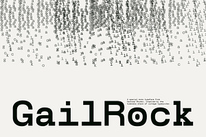 Gail Rock - Typewriter Branding Font, a Sans Serif Font by Casloop Studio