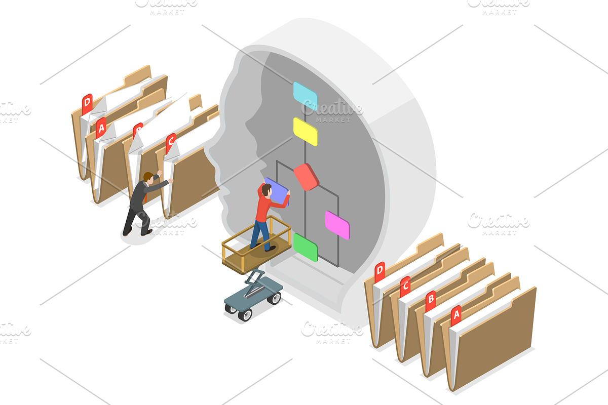 Artificial Intelligence Set 01, a Technology Illustration by AndriiStore (Photo 3 of 11)
