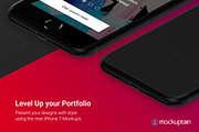 Iphone 7 Mockup Isometric Black, an iPhone Mockup by mockuptain (Thumbnail 5 of 7)