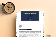 Floral CV / Resume template / N, a Resume Template by Showy68 Template (Thumbnail 3 of 5)