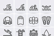 64 Fitness Workout Outline Icons, an Outline Icon by adenpinkstore (Thumbnail 3 of 18)