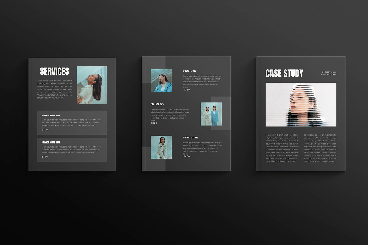 SHADOW | Media Kit Template Canva, a Print Template by Sierra Creative Studio (Photo 4 of 9)