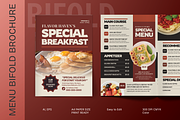 Restaurant Menu Bifold Brochures, a Brochure Template by MMPixelCraft (Thumbnail 1 of 4)