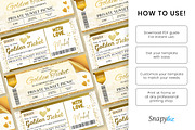 Editable Golden Ticket Canva Design, an Invitation Template by Snapybiz (Thumbnail 10 of 10)