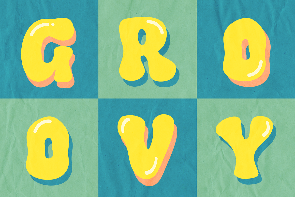 Bocilato - Groovy Font, a Handwritten Font by LetterStuff Typefoundry (Photo 8 of 8)