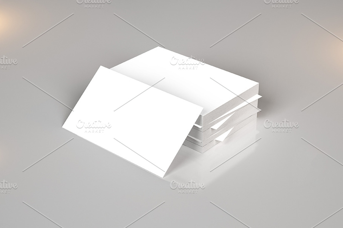 Mockup business card or invitation, a Print Template by Milan Mockup (Photo 7 of 7)