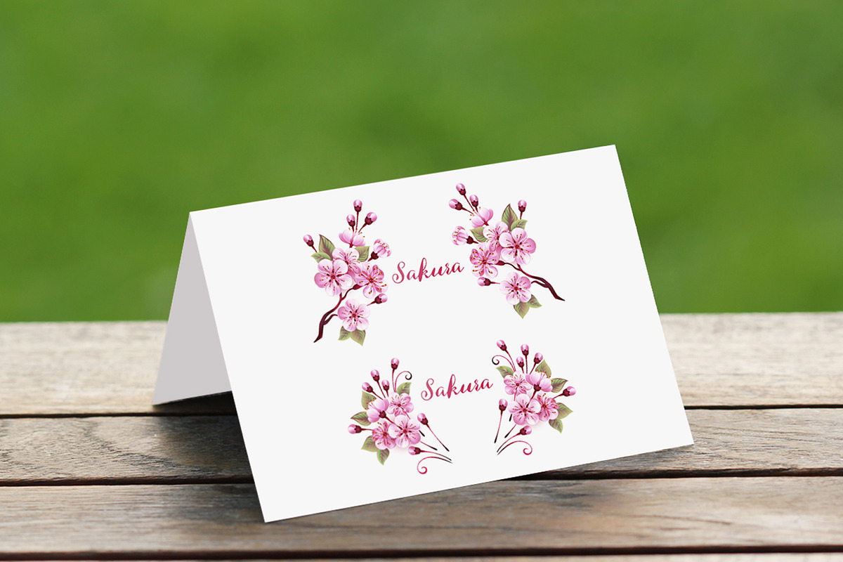 Pink Sakura Monograms, a Decorative Illustration by blackmoon9 (Photo 2 of 3)