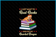 Read Books Pet Gecko SVG PNG, a Graphic by Creativeusart (Thumbnail 2 of 4)