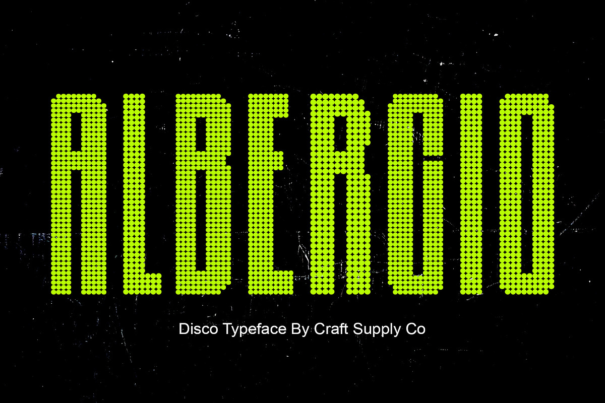 Albercio Disco, a Sans Serif Font by Craft Supply Co. (Photo 1 of 8)