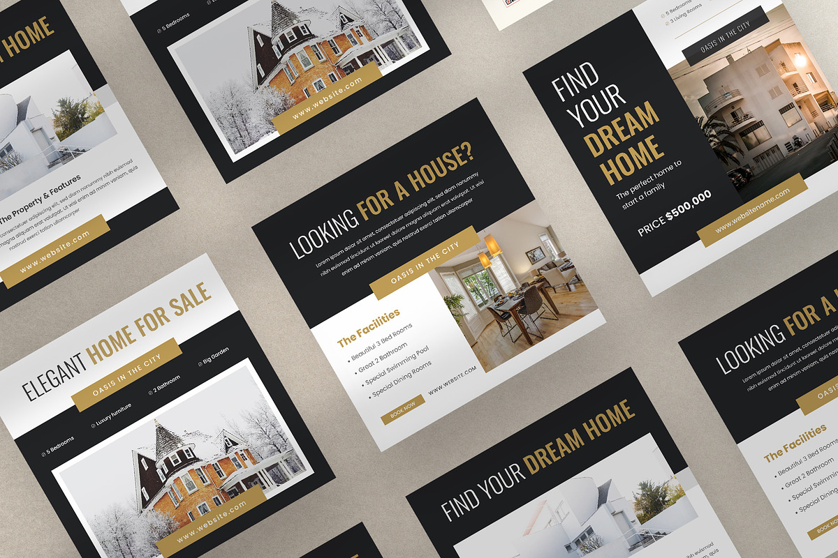 Realtor Instagram Post Templates, a Social Media Template by Pixelpick (Photo 2 of 2)