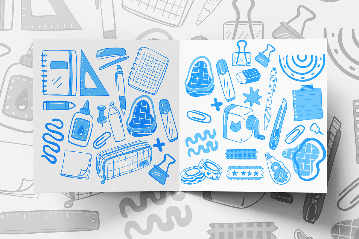 Back to School Lineart, an Education Illustration by Carpet Tapete Pretzel (Photo 7 of 7)