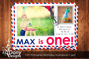 Birthday Invitation Template, an Invitation Template by DonyDesigns