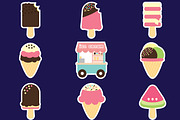 Ice creams collection, a Food Illustration by lavinialorena (Thumbnail 2 of 2)
