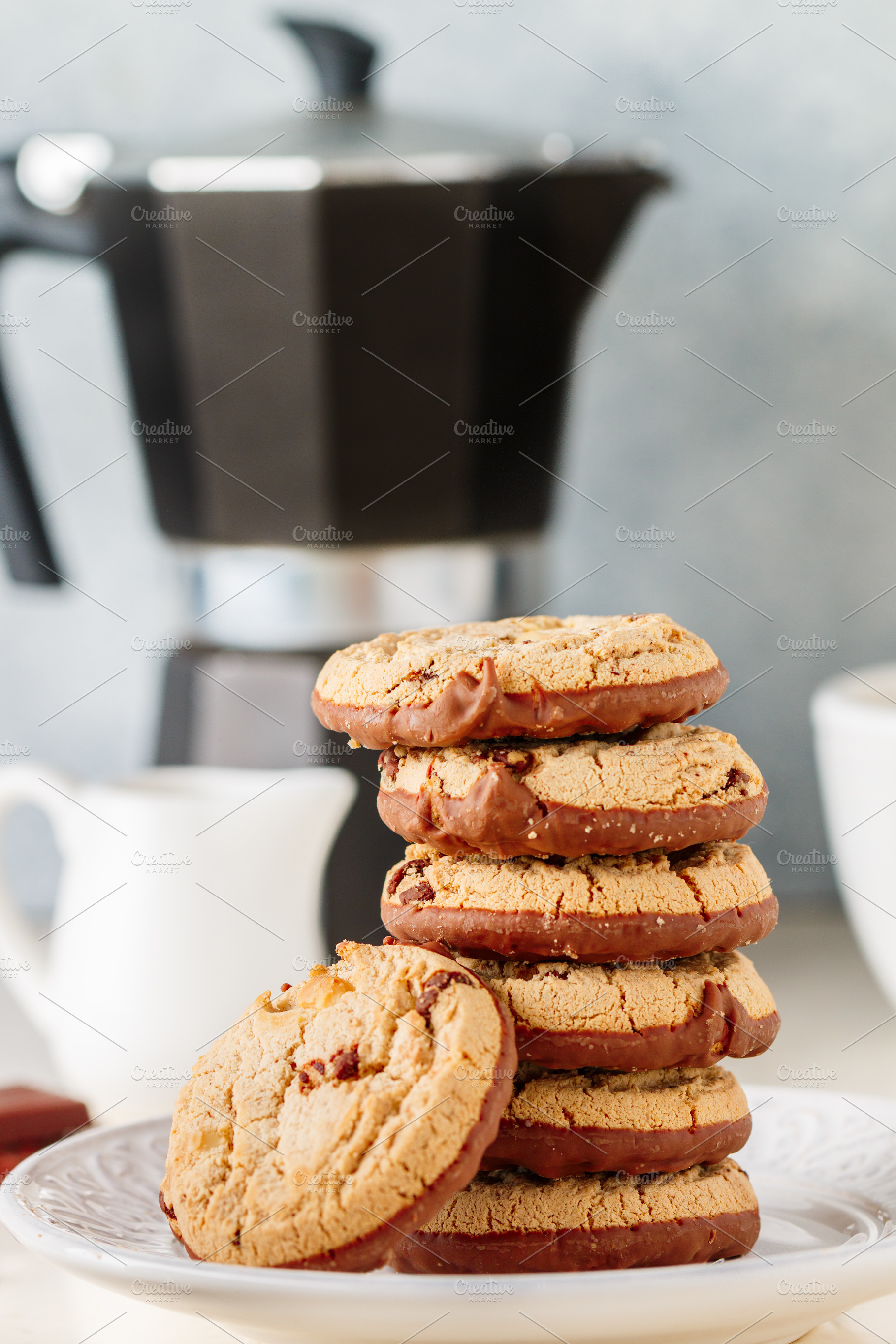 chocolate  cookies with peanut, a Food & Drink Photo by La_Vanda