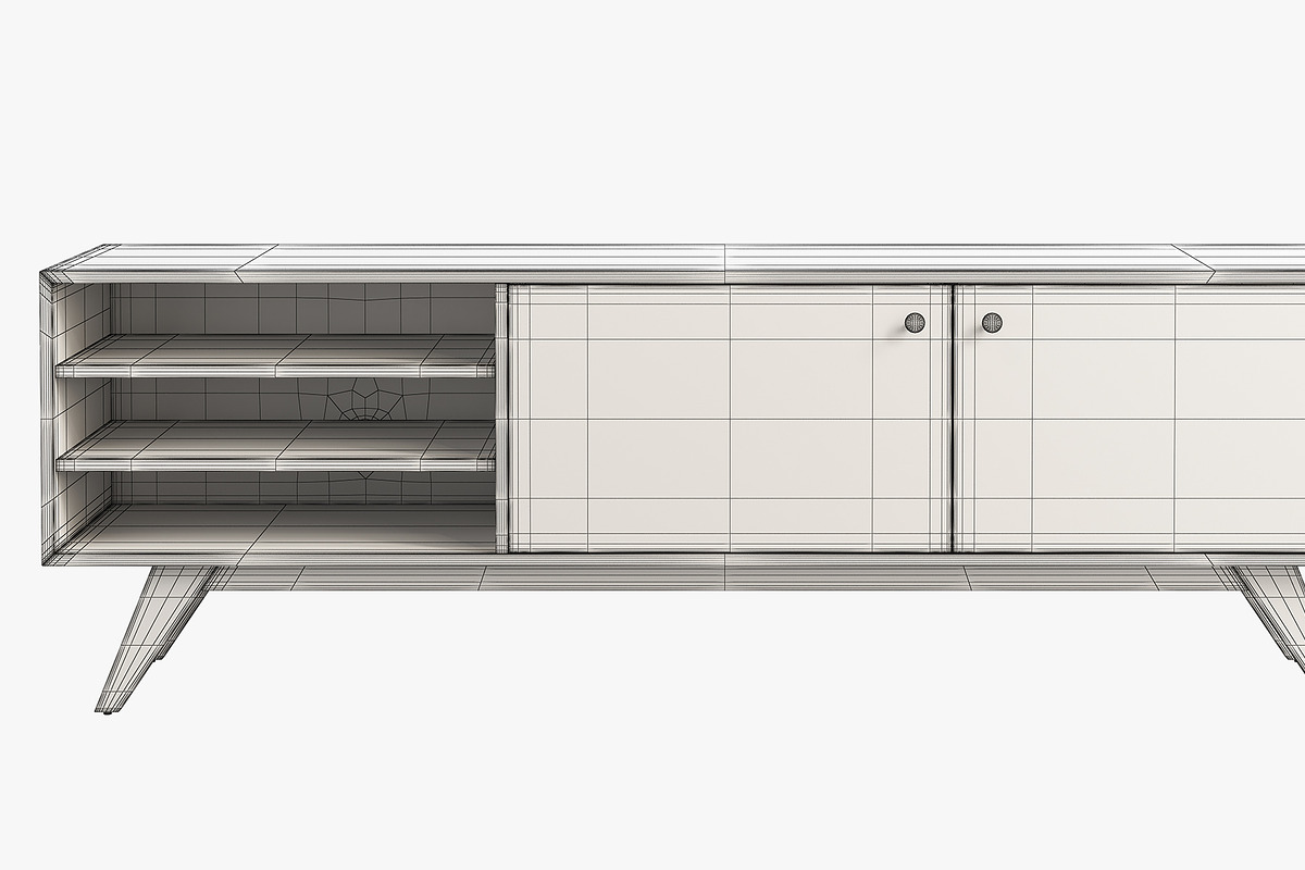 Joybird Auden Media Consoles, a Furniture 3D Model by 3dmitruk (Photo 10 of 13)