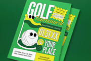 Green Golf Tournament Flyer Set, a Flyer Template by graphicook (Thumbnail 2 of 3)