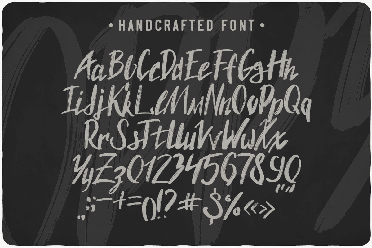 Sloppy Handcrafted Font preview 2
