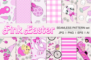 Barbie Pink Easter Pattern Set