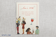 Artsy Birthday Invitation Canva, an Invitation Template by Papier Gio (Thumbnail 1 of 3)