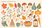 Cozy Autumn Vibes Vector Clipart, a Seasonal Illustration by Hanna's ArtLab (Thumbnail 2 of 6)