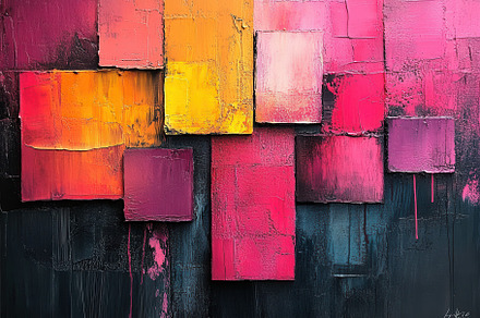Vibrant abstract art composition wit, a Photo by Tanuart