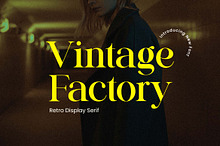 Vintage Factory Retro Serif Font