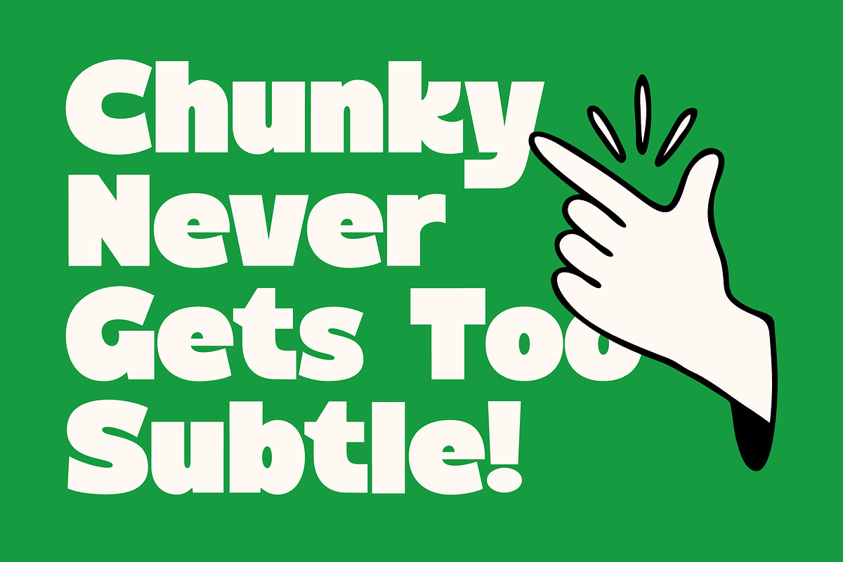 Chunk Font, a Font by Matsero (Photo 8 of 10)